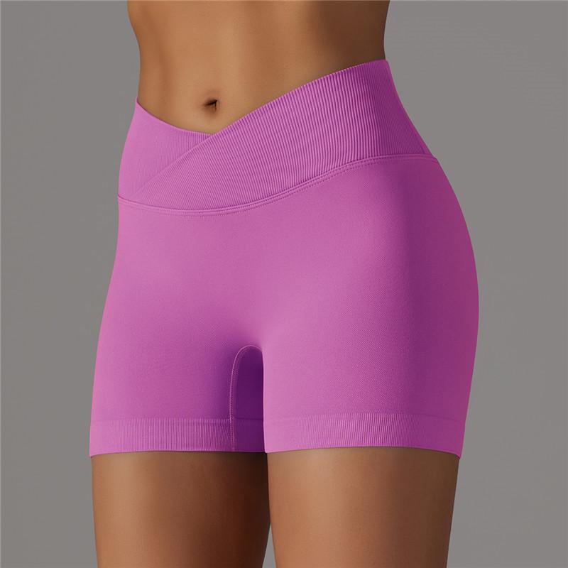 Short de Yoga taille haute pour femme, collant de gymnastique, Fitness, élastique, respirant, levage des hanches, short de sport