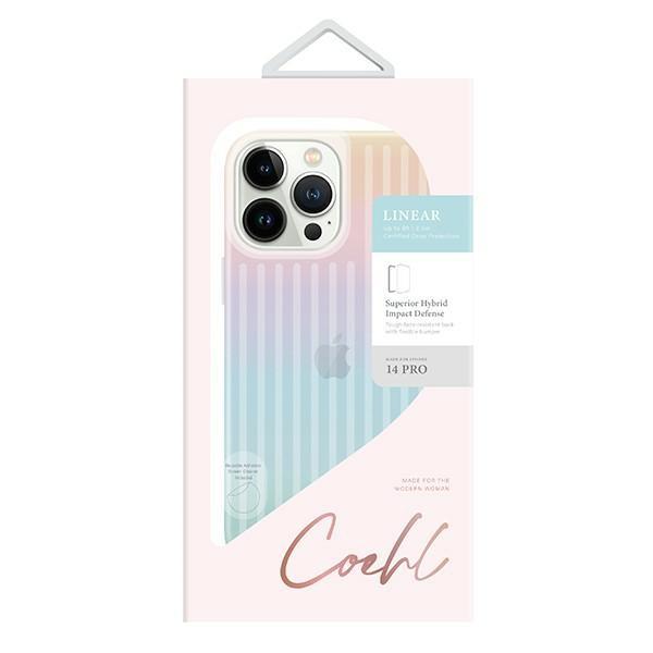UNIQ Coehl Linear iPhone 14 Pro Case 6.1" Opal/iridescent