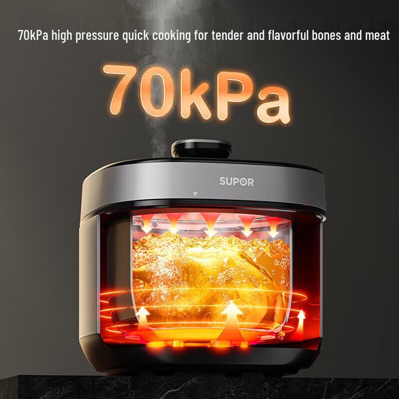 SUPOR 5L Electric Pressure Cooker CN Plug (adapter Included)
