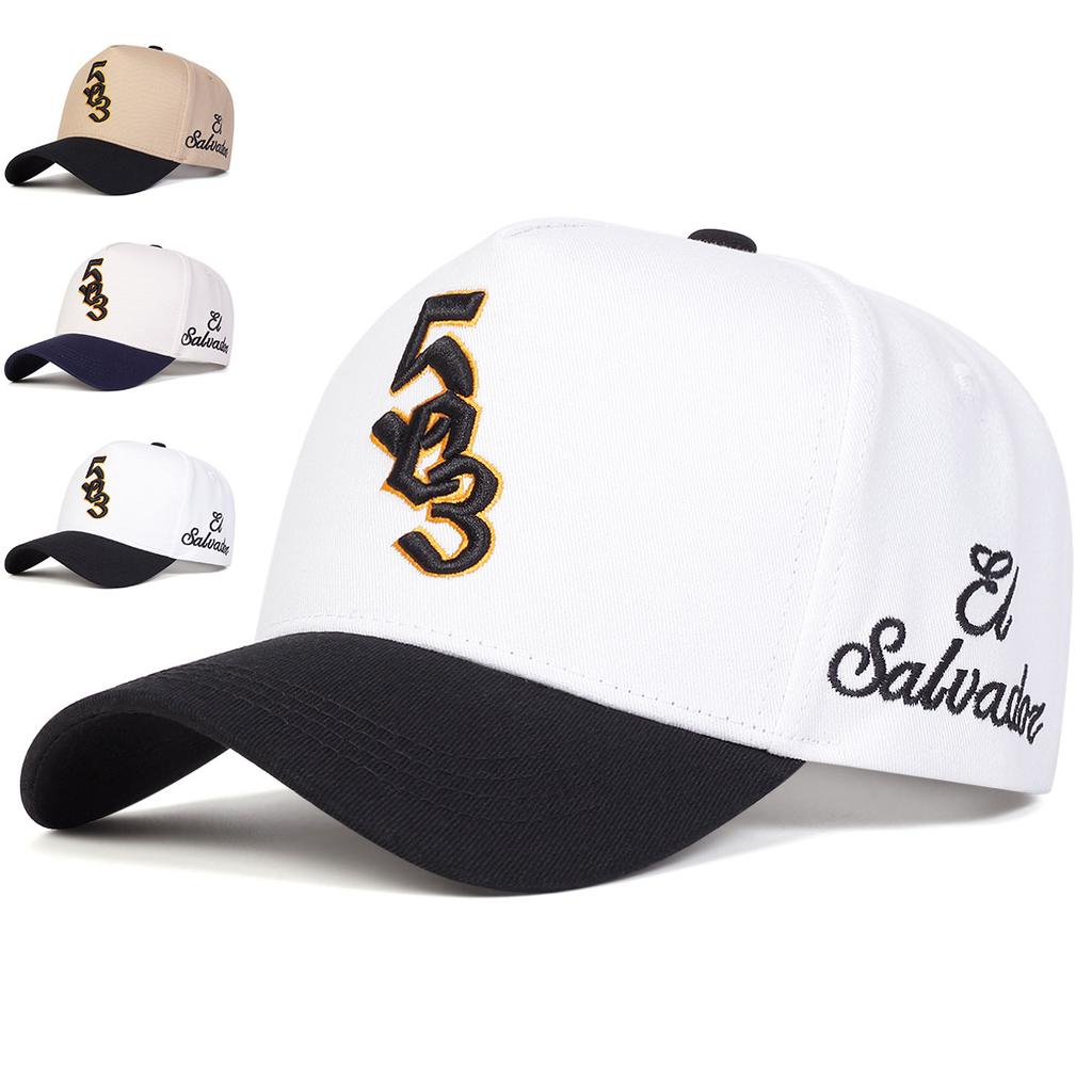 Unisex 503 Salvador Letter Embroidery Baseball Caps Adjustable Casual Hats Spring and Autumn Outdoor Sunscreen Hat