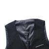 Men Suit Vest V-Neck Sleeveless Single Breasted Slim Fit Business Waistcoat Solid