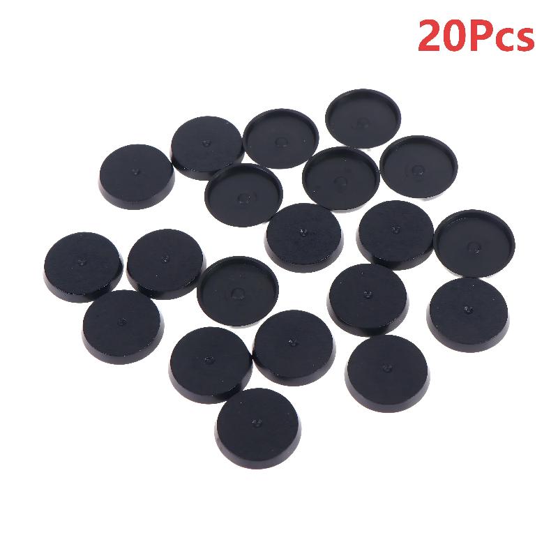 20/100Pcs 25Mm Round Wargame Miniature Base Black Plastic Figure Stand For Tabletop Wargaming Model Hobby Diy Painting
