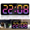 Digital Alarm Clock Large LED Display Brightness Dimmable Digital Clock with USB Charging Ports Snooze Bedside Alarm Clock