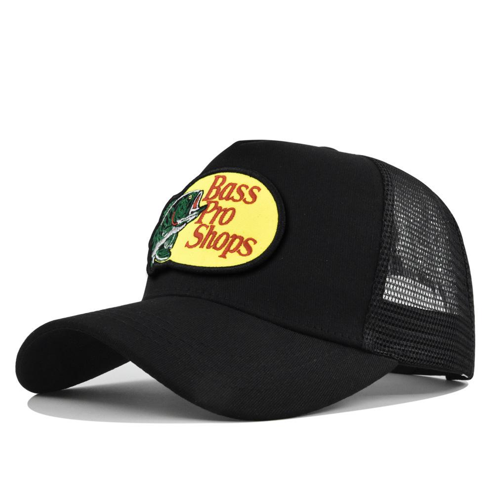 Bass Fußball Baseballkappen Herren und Damen Outdoor Freizeit Hip-Hop Sommer Sonnenschutz atmungsaktive Netzkappe