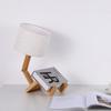 Massivholz-Roboter-kreative Schreibtischlampe, Schlafzimmer-Nachttischlampe