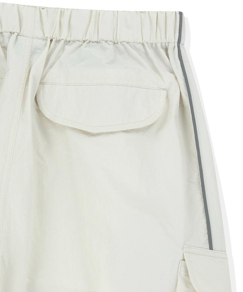 MAHAGRID Nylon Cargo Parachute Pant Ivory(Mg2Fsmpa20A)