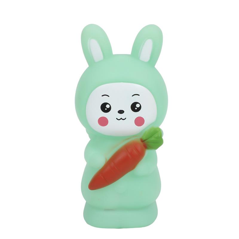 Cartoon Cute Angel Carrot Rabbit Luminous Bunny Ornaments Ambient Lights Bedroom Up Night Light