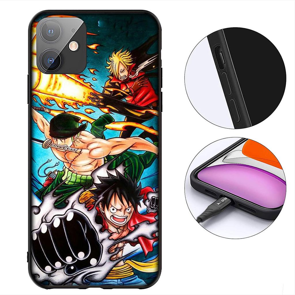 Sanji Luffy ONE PIECES Roronoa Zoro Phone Case for Samsung Galaxy S25 Edge S24 S23 FE Plus Ultra A16 A15 A55 A57 5G Cover Casing