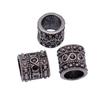 Multi Color Spacer Beads Ornate Metal Big Hole Beads For Jewelry Projects