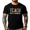 Teachers Day Teach Love Inspire Leopard Cute Educator Women Cute Oversized T Shirt Shirts Tops T Shirt Mothers Day
