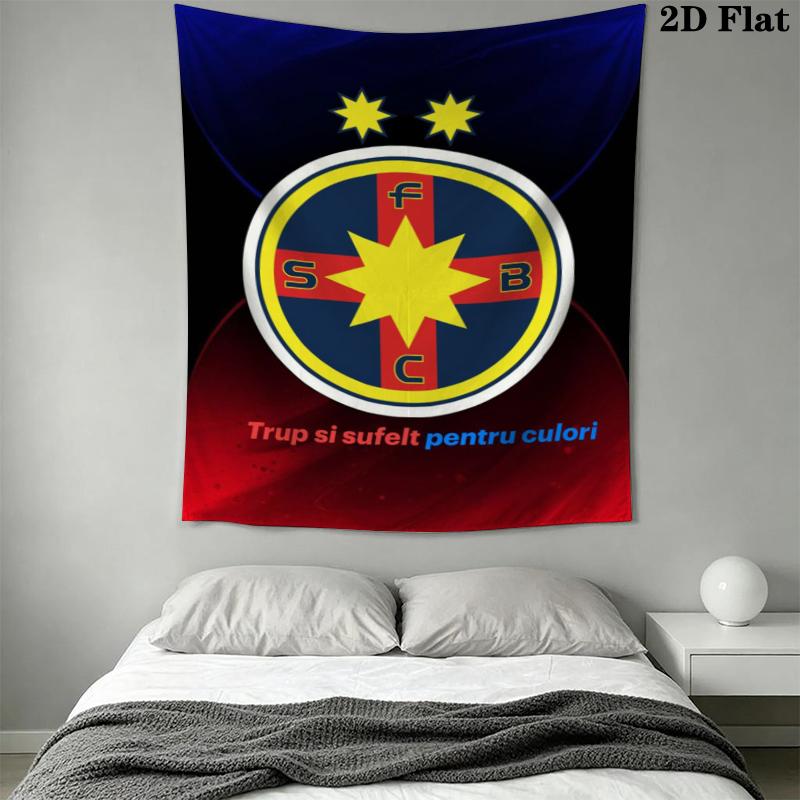Fcsb Steaua Wall Tapestry Aesthetic Wall Hanging Printed Fabric Blanket Decorative Tapestries for Bedroom Living Room Home Decor