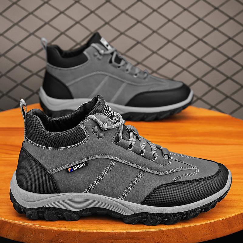 Mountaineering autumn and winter sports leisure work wear-resistant height-increasing labor insurance shoes