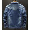 Vinter Herr Jeansjackor Mode Herr Fleece Tjock Varma Jeans Jacka Herr Casual Slim Ytterkläder Vindjacka Cowboyrockar