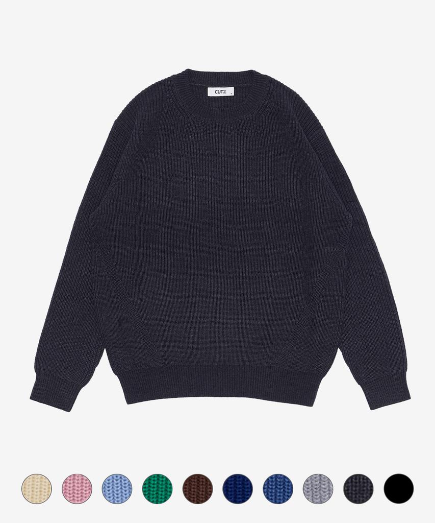 CUTZ [2Pack] Essential Round + Half Zip Knit (C Type)
