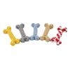 Dog Rope Toy Bone Shaped Dog Chew Toy for Teething Training Interactive Play Cotton Rope Pet Toy for Small Medium Dogs