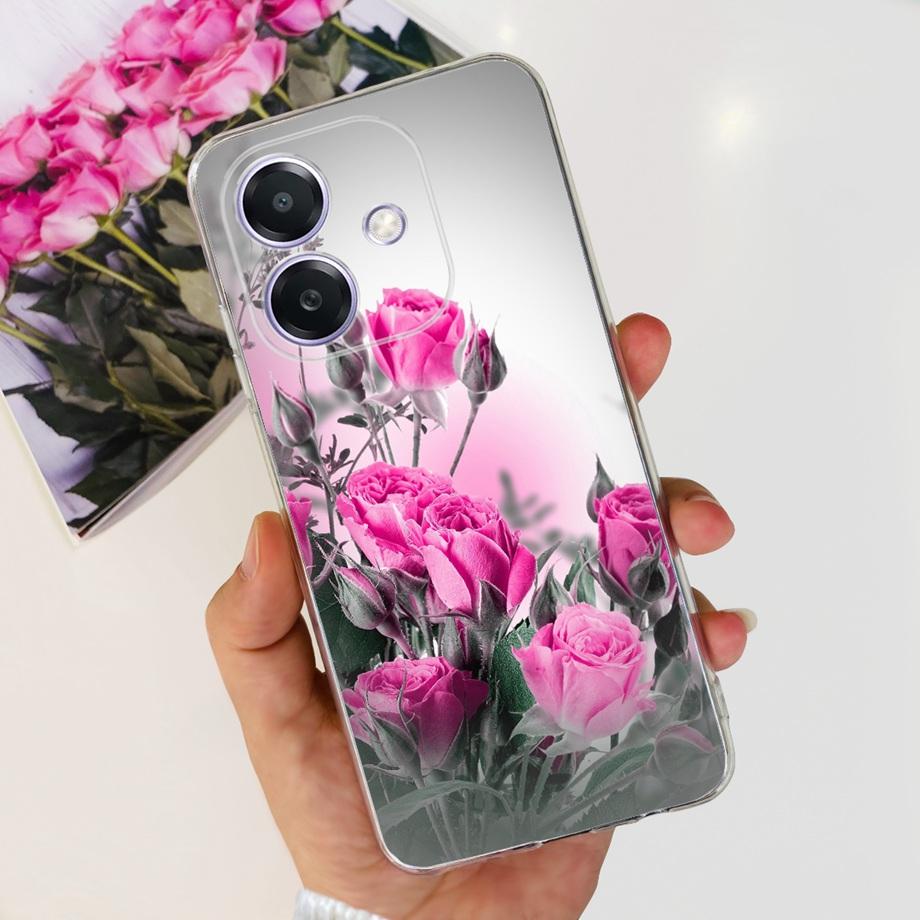 For Oppo A3x A3 Pro Phone Case Soft Silicone Back Cover Flower Butterfly Love Heart Slim Matte Funda OppoA3 A3Pro OppoA2 CPH2683