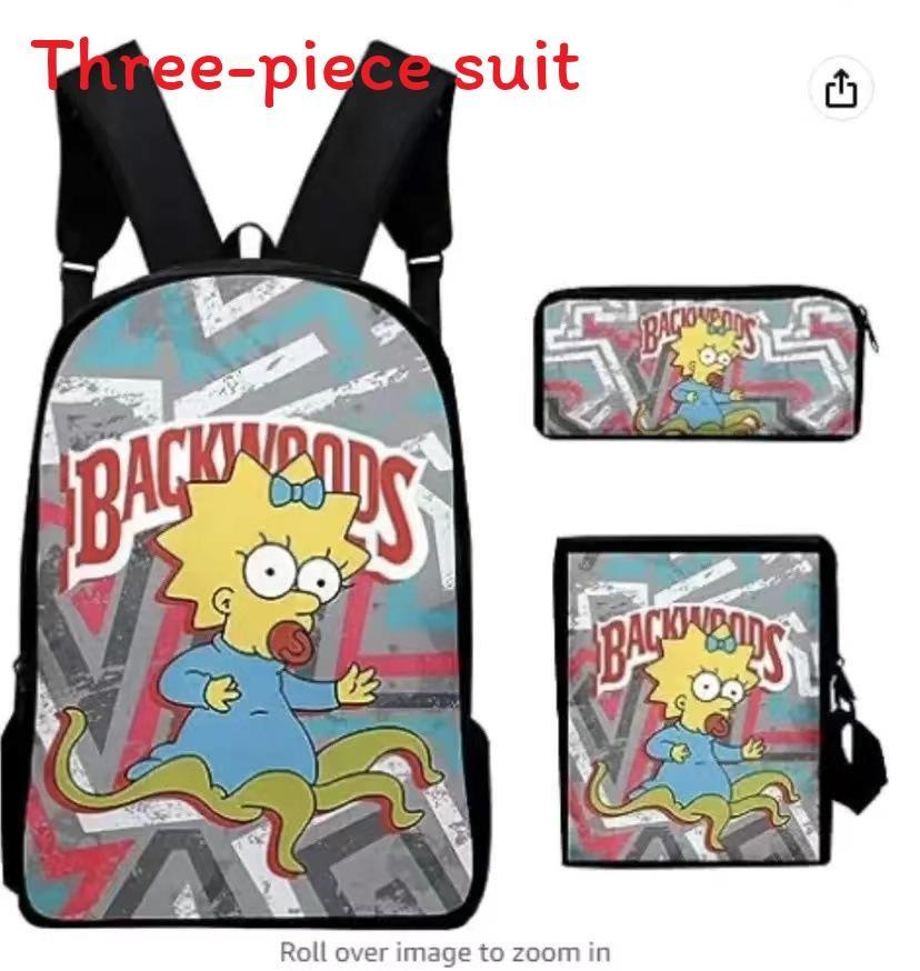 My Singing Monsters Cartoon Backpack Set With Breathable Oxford Fabric For School Kids