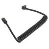 Retractable Coiled USB Type C To C Cable 3.3ft 40Gbps Supports 8K UHD Fast Charging USB 4.0 Data Syncing Wire for Laptop