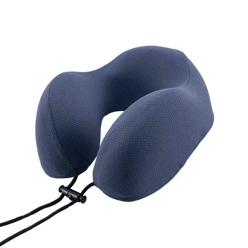 1Pc Multifunctional U-Shaped Memory Cotton Neck Pillow, Portable Comfort Travel Sleep Cushion, Christmas Gift