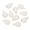 6pcs/Lot Teardrop Crystal Glass Pendant Birthday Stone Pendant Charms for Couples Bracelet Earrings Jewelry Making Supplies DIY
