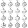 Vintage Solomon Seal Pendant Necklace Men Stainless Steel Silver Box Chain Protection Talisman Amulet Jewelry Gift