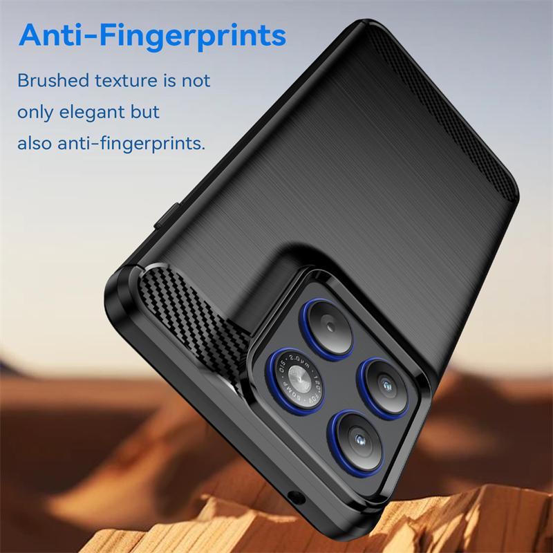 For Cover Motorola Edge 70 Case For Motorola Edge 70 Anti-knock Soft Silicone Carbon Fiber Back Case For Motorola Edge 70 Case