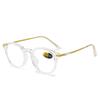New Retro Round Frame Anti-Blue Light Presbyopia Glasses Hd Middle-Aged And Elderly Anti-Fatigue Ultra-Light Reading Glasses