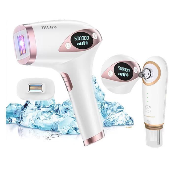 Pulsed Light Epilator Frozen Freezing Point IPL Laser Hair Removal 500000 Flashes Hair Removal Body Face Bikini Underarms