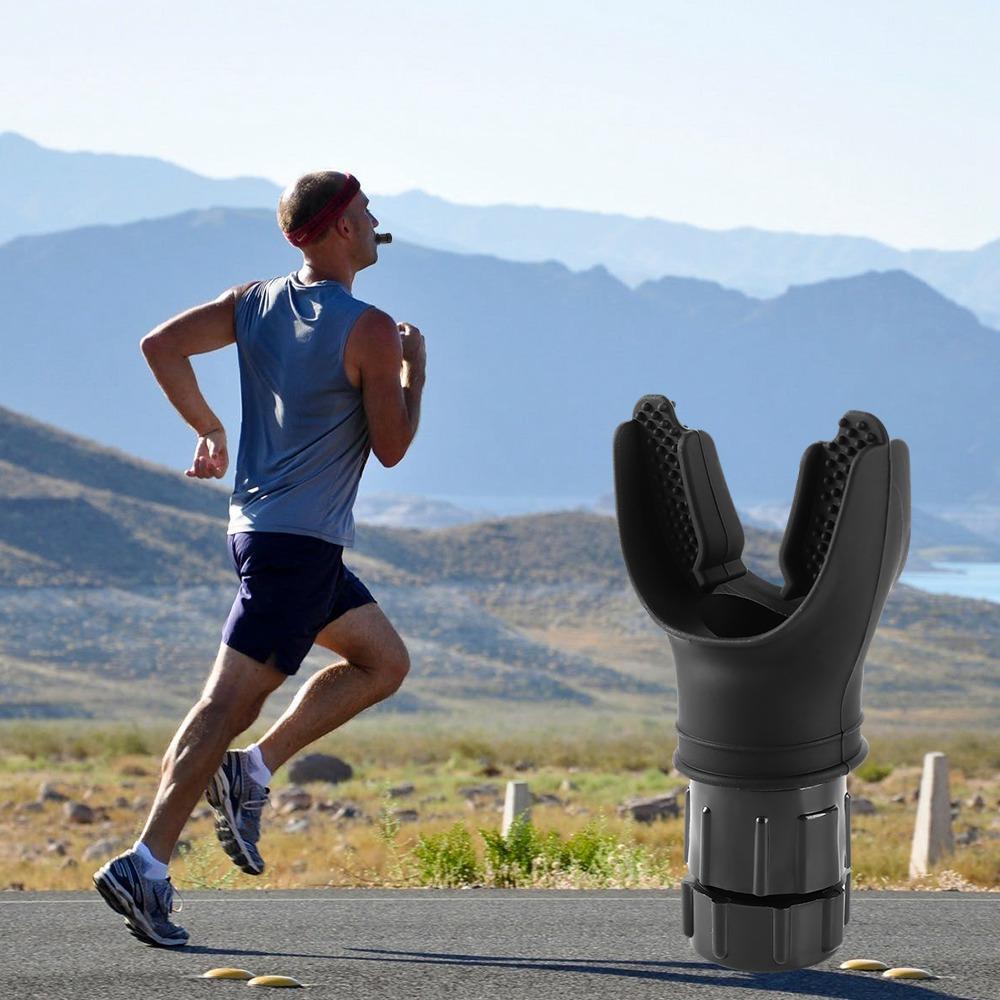 Respirator Silicone Breathing Mouthpiece Adjustable Outdoor Expiratory Exercise Tool  Outdoor