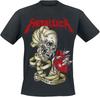 Metallica Heart Explosive Black T-Shirt Men's