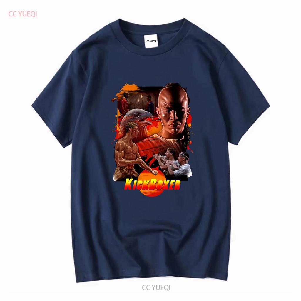 SALE Jean Claude Van Damme KickBoxer Movie T Shirt Heavy Cotton vintage Washed Breathable homme streetwear Slightly vintage