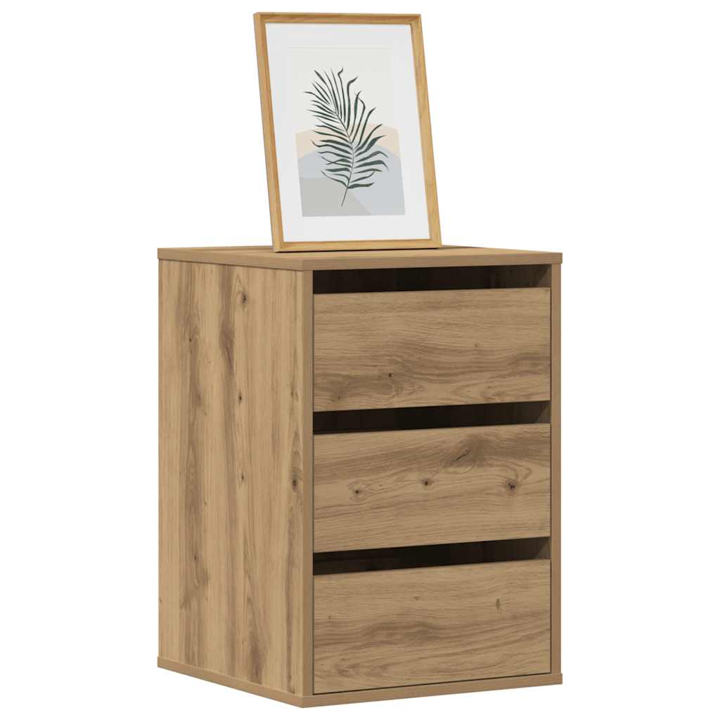 Vidaxl Kommode, Artisan Eiche, 40x41x58 cm, Holzwerkstoff