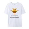 2025 Summer Trend Crew Neck T-shirt, Save Those Trees That Eat Plastic, Men and Women Can Loose