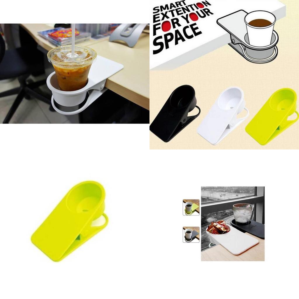 Large Thickened Water Cup Clamp For Computer Desk Storage With Durable Abs Material