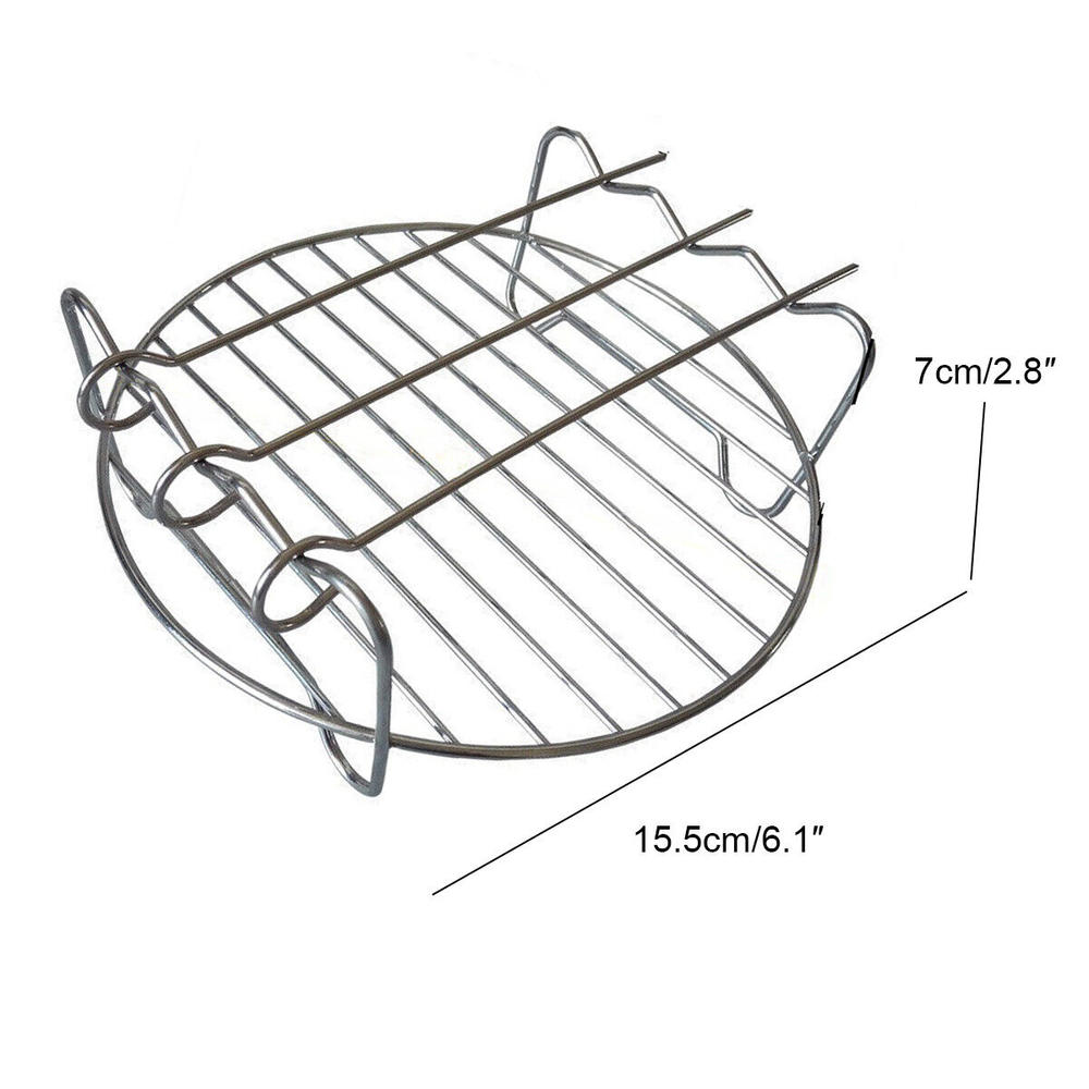 Air Fryer Stainless Steel Rack Layer Dehydrator Rack Kitchen Air Fryer Toast Food Holder Stand Cooking Baking Tools New