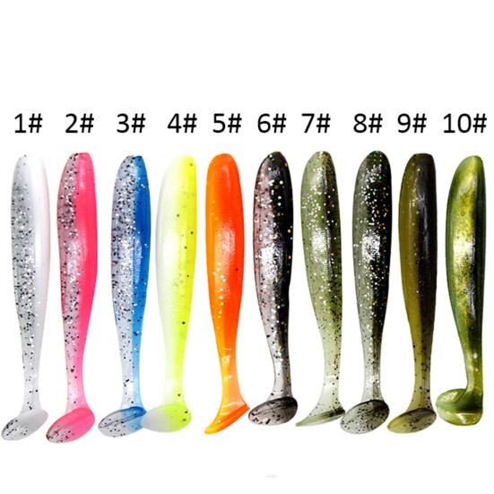 20Pcs 5.5cm Luminous Fake Soft Silicone Artificial Lure Wobbler Fish Swim Bait