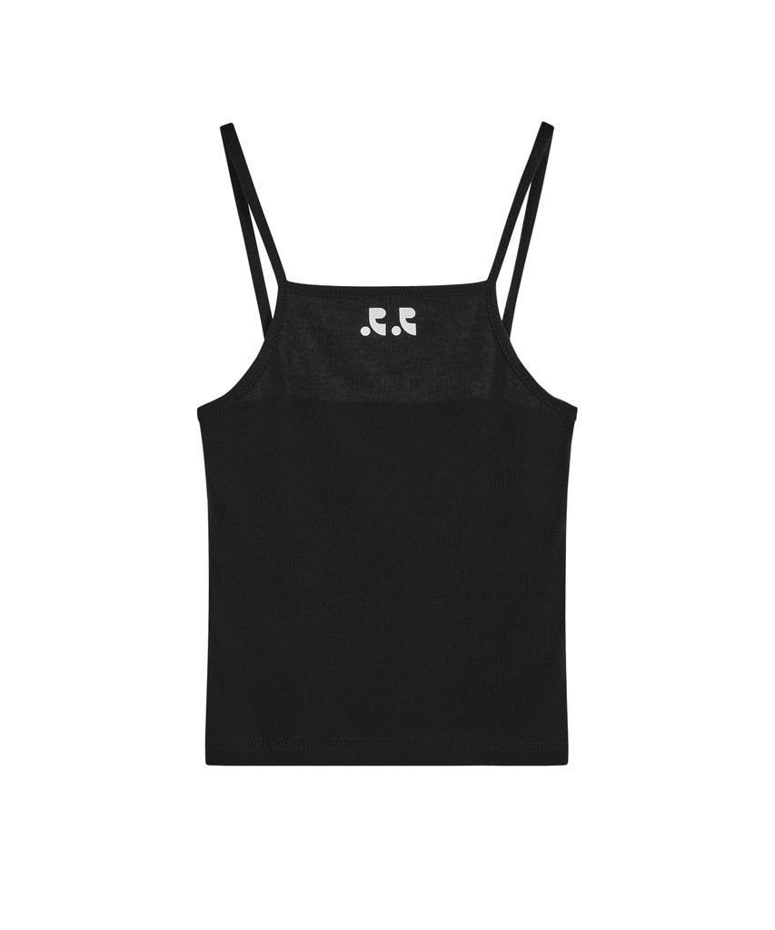 REST&RECREATION Light Logo Tank Top - Black
