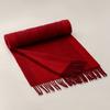 British Soft Plaid 100% Wool Men's Scarves Autumn and Winter Two-Tone Thickened Wool Warm Scarf 35x196cm