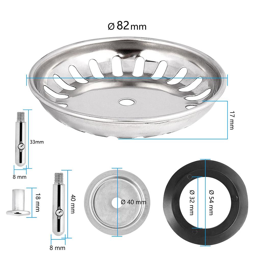 80mm 82mm Bathroom Sinks Sink Strainer Basin Drain Filter