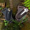 Compact Folding Cutter Sheath PU Leather Tool Organizer Belt Pouch for Men Gift Outdoor Camping Hunting Tool Belt Bag