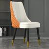 Nordic Dining Chairs - Elegant Leather, Solid Wood Legs, Ideal for Home, Hotel, Office & Restaurant, Stylish INS-style Stools