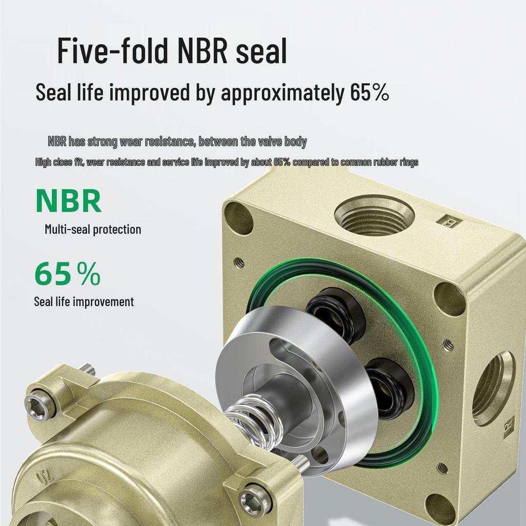 HV-02/03 Pneumatic Manually Operated 3-Position 4-Way Air Valve Rotary Cylinder Lever