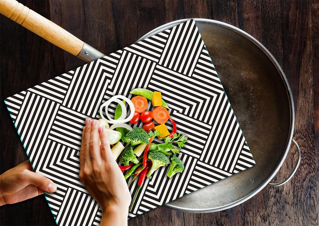 GLASS CUTTING BOARD 52x40 PATTERNS