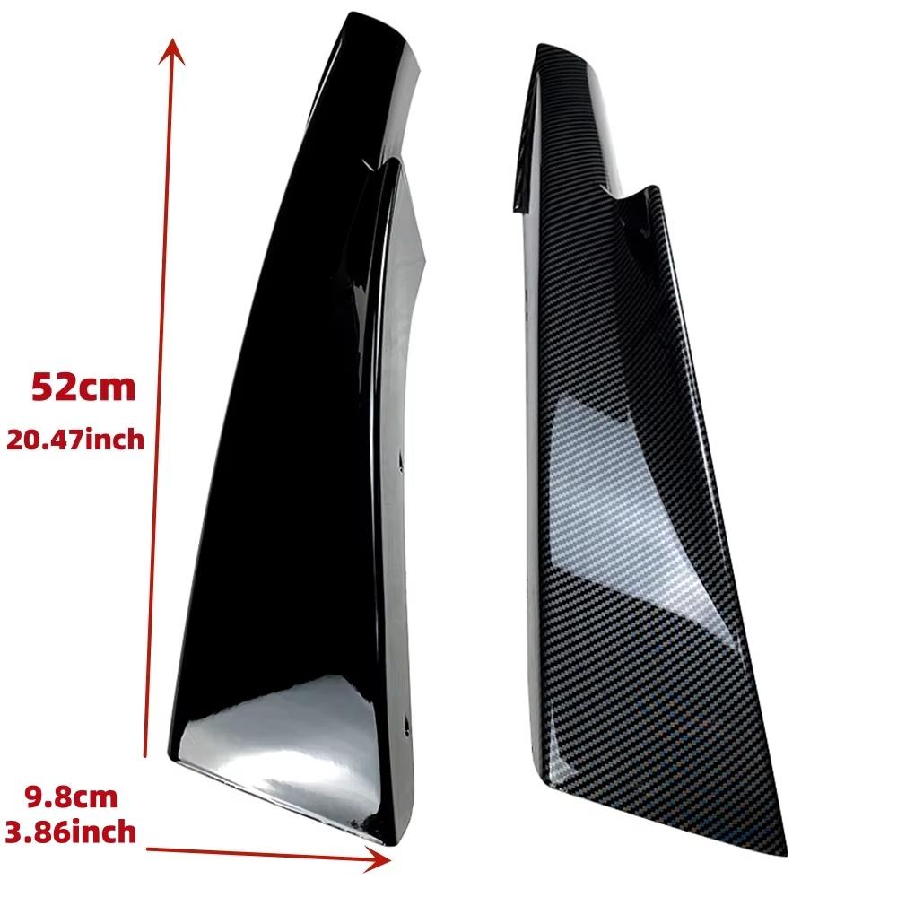 Pro BMW řady 3 E90 E91 M-Tech LCI 2009-2012 Přední nárazník Rozdělovače Lipa Pár Lesklá černá Auto Difuzér Rozdělovač Spoiler Kryt