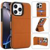 Luxury Leather Solid Color Phone Case For iPhone 16 Pro Max 15 Plus 14 Pro 13 12 11 Flip Stand Card Slot Shockproof Soft Silicone Bumper Cover