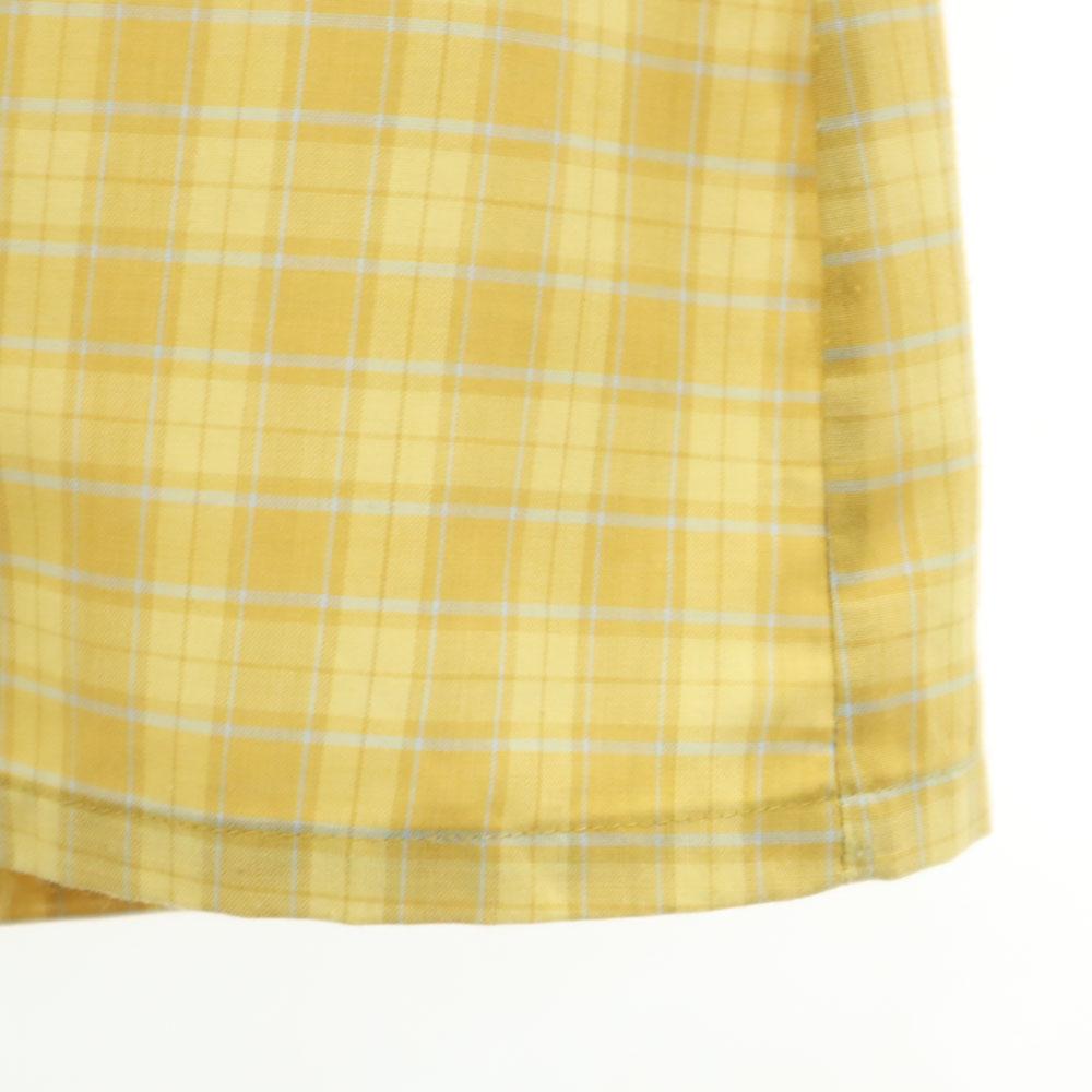 ARROW 60s Vintage Box Silhouette Check Pattern Long sleeve Open collar shirt Men's Used
