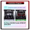 2Din Android Car-Play Car Radio,Nissan NAVARA NP300 2016-2018,Multimedia Player Head Unit Stereo GPS Navigation BT WIFI,1+16GB