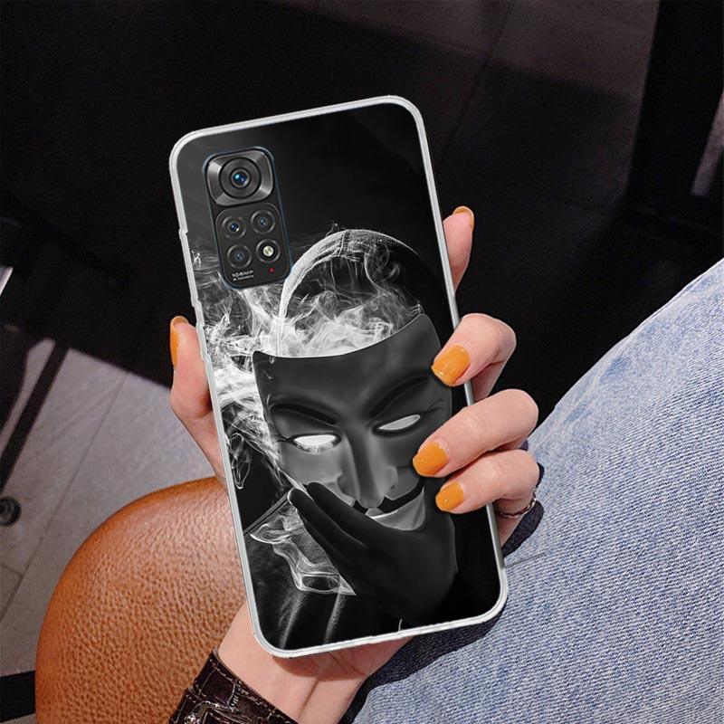 Anonymous V Mask Phone Case For Xiaomi Redmi Note 15 14 13 12S 12 11 Pro Plus 14S 11S 11E 10 10S 11T 5G Personalized Cover Redmi