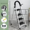 Leide Lightweight Multi-functional Folding A-Frame Ladder & Step Stool with Scraper