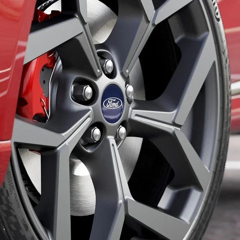 Nálepka na auto 2026 Ford 2025 Hot 4ks 56/60/65mm Dekoratívne príslušenstvo na exteriér auta Nálepky na stredové krytky kolies Príslušenstvo Pre